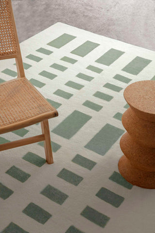 Kensington Green Printed Washable Rug