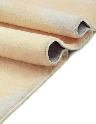 Koda Beige and Cream Geometric Washable Rug