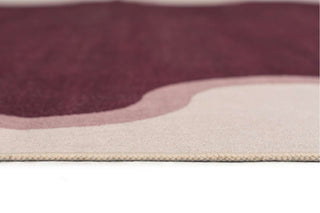 Koloa Plum and Beige Washable Rug