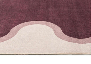 Koloa Plum and Beige Washable Rug