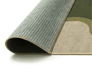 Kumu Green and Beige Washable Rug