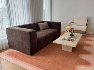 Lanai Terracotta Brown Washable Rug