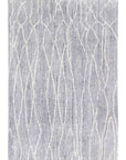 Loopsie RUGS 180cm x 120cm Chaker Grey and Ivory Lined Washable Rug