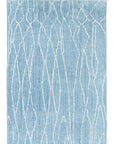 Loopsie RUGS 180cm x 120cm Jevonn Blue and Ivory Lined Washable Rug