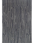 Loopsie RUGS 180cm x 120cm Malha Black and Ivory Stripe Washable Rug