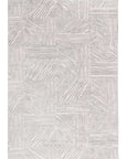 Loopsie RUGS 180cm x 120cm Obu Grey and Cream Geometric Washable Rug