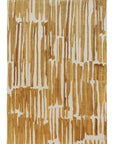 Loopsie RUGS 180cm x 120cm Omaya Gold and Ivory Striped Washable Rug