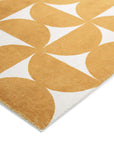 Loopsie RUGS Almere Gold and Ivory Geometric Washable Rug