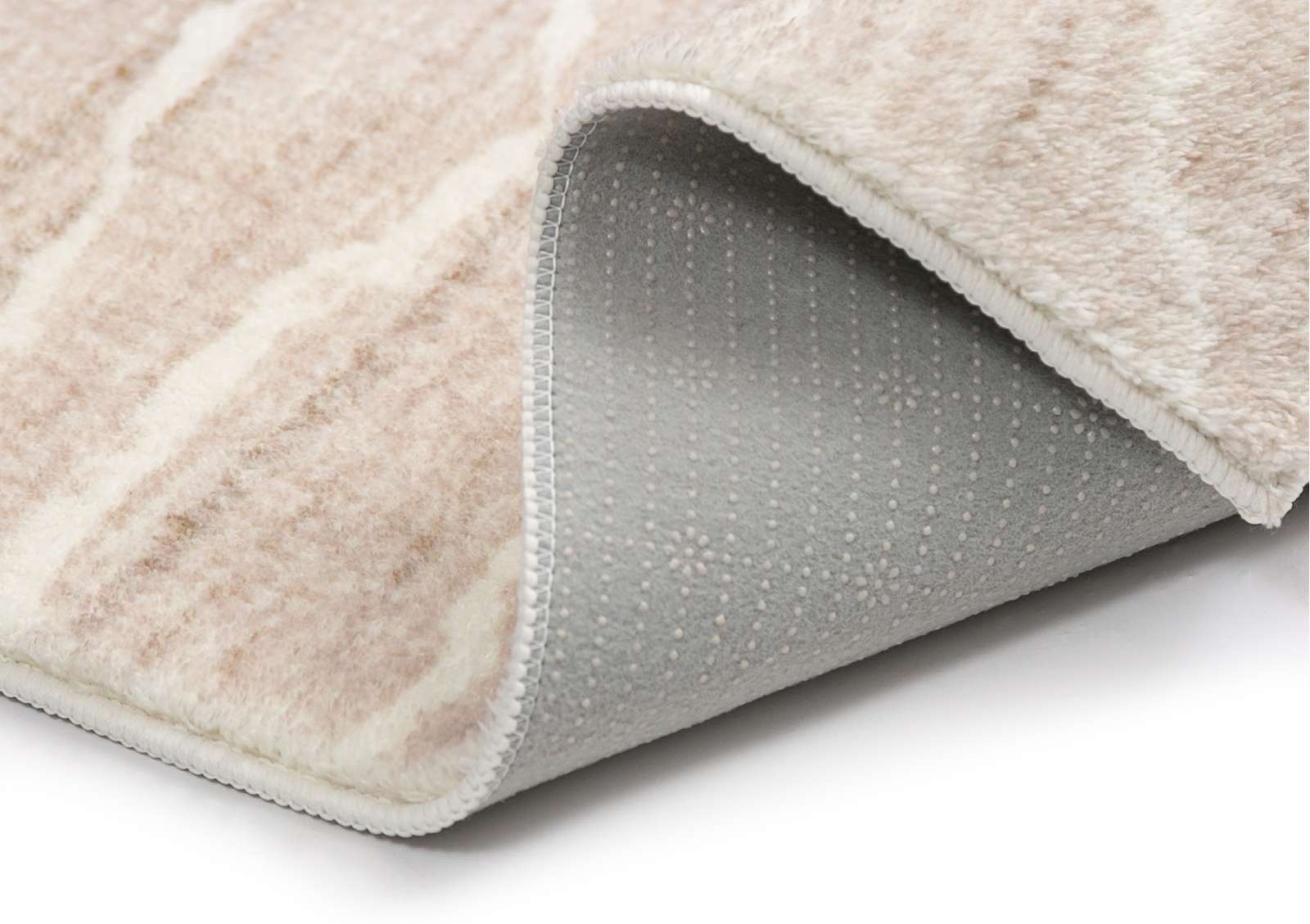 Loopsie Bokaa Beige Lined Washable Rug | Simple Style Co