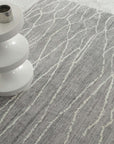 Loopsie RUGS Chaker Grey and Ivory Lined Washable Rug