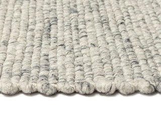 Mackenzie Neutral Grey Charcoal Marbled Wool Rug