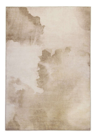 Manhasset Beige Watercolour Washable Rug