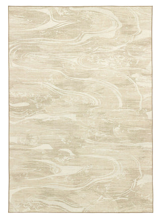 Marrowstone Beige Marble Washable Indoor Outdoor Rug