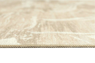 Marrowstone Beige Marble Washable Indoor Outdoor Rug
