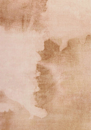 Napeague Pink and Beige Watercolour Washable Rug