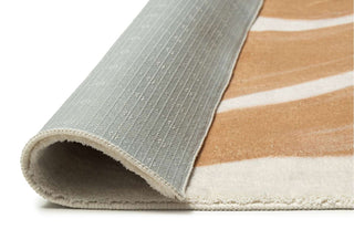 Ottawa Yellow Brown Abstract Washable Rug