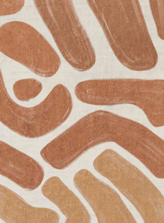 Ottawa Yellow Brown Abstract Washable Rug