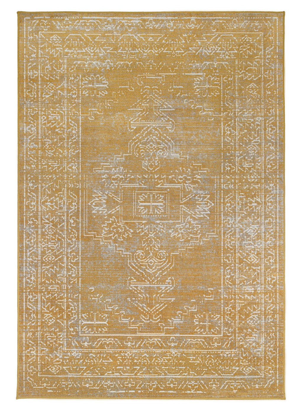 Retro Rug Gold Pavelund Yellow Gold Vintage Washable Rug – Simple Style Co