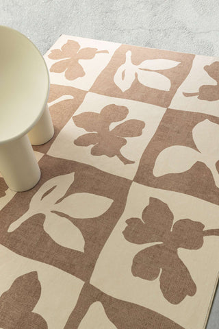 Perivale Printed Brown Washable Rug