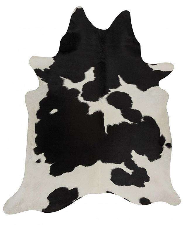 Black & White Cow Hide Floor Rug Simple Style Co