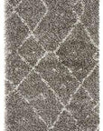 Rug Culture RUGS 200x80cm Nahla Grey Fringed Tribal Runner (Discontinued)