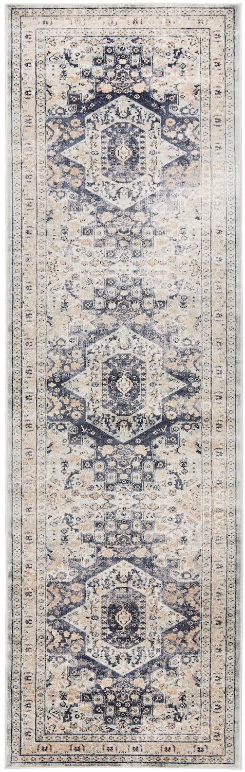 Delphine Traditional Blue Hallway Runner Rug | Buy Rugs – Simple Style Co
