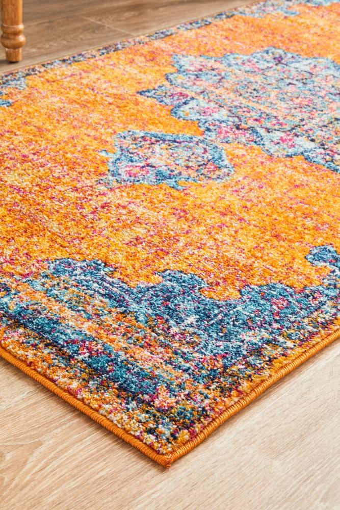 Rug Culture RUGS 400X80CM Bharavi Rust Transitional Runner (Discontinued)