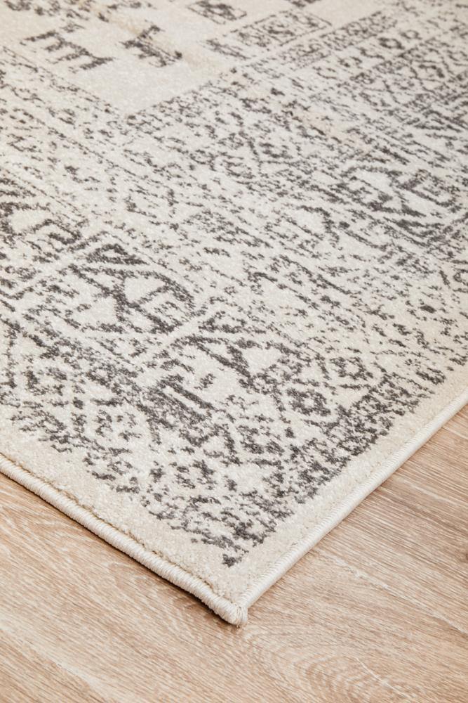 Rug Culture RUGS Addison Aztec Rug - Silver