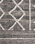 Rug Culture RUGS Arya Grey Stitch Woven Wool Rug