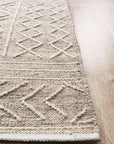 Rug Culture RUGS Arya Natural Stitch Woven Wool Rug