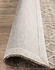 Rug Culture RUGS Arya Natural Stitch Woven Wool Rug