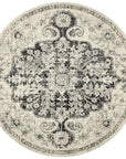 Rug Culture RUGS Athens Charcoal Transitional Round Rug
