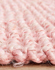 Rug Culture RUGS Atrium Barker Pink Jute Runner