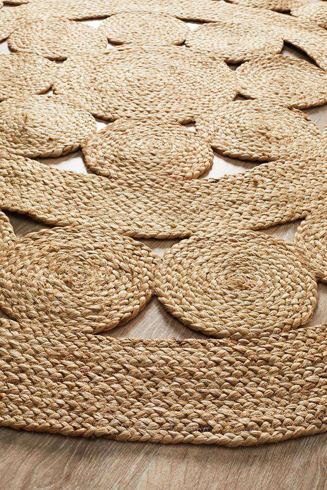 Atrium Round Jute Rug Simple Style Co
