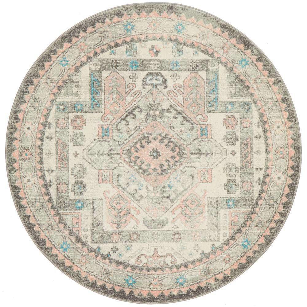Rug Culture RUGS Avenue Silver Round Rug