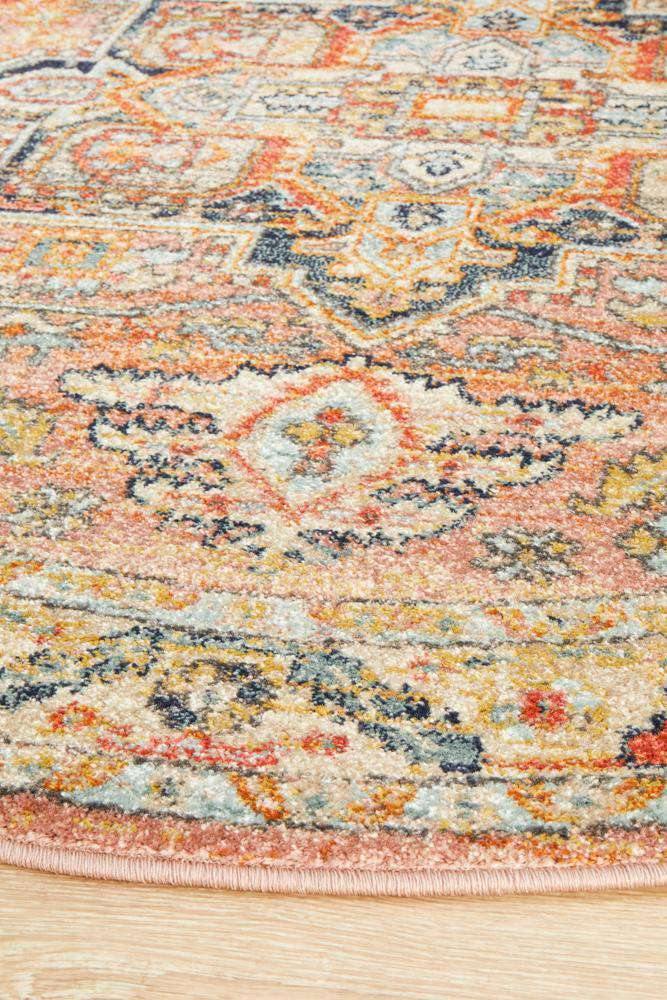 Rug Culture RUGS Aylin Multicoloured Transitional Round Rug