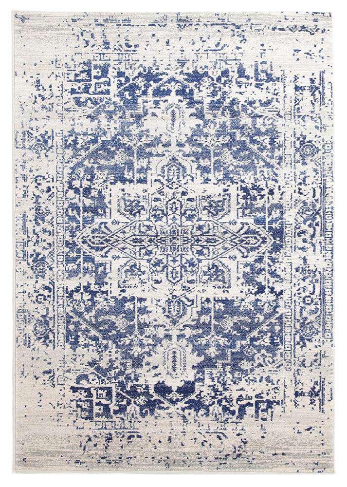 Bafra Navy Transitional Rug | Durable & Elegant Vintage Design – Simple ...