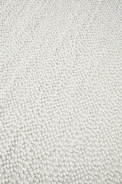 White Wool Boucle Rug | Simple Style Co