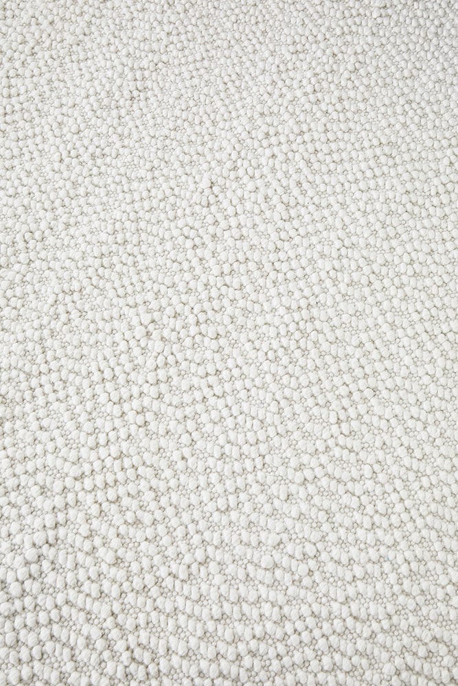 White Wool Boucle Rug | Simple Style Co