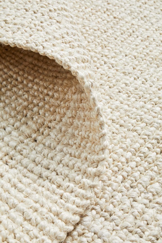 Byron Bleached Jute Rug Simple Style Co