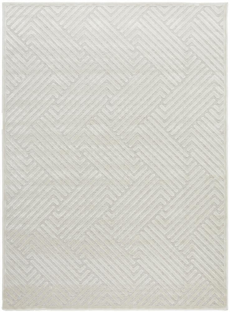 Cindy Natural White Geometric Rug - Simple Style Co