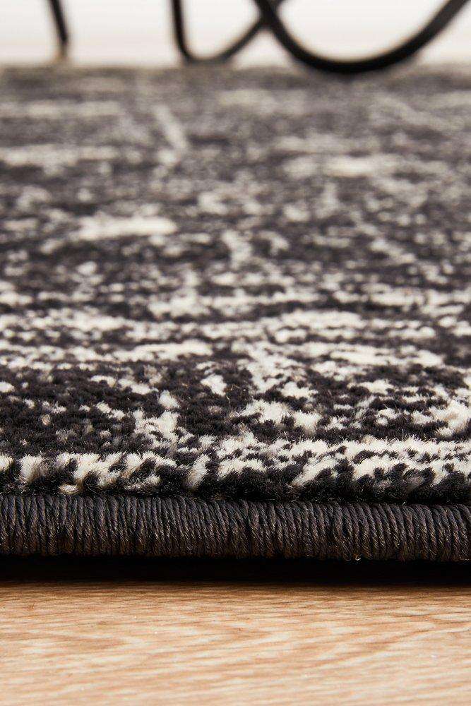 Rug Culture RUGS Estella Charcoal Transitional Round Rug