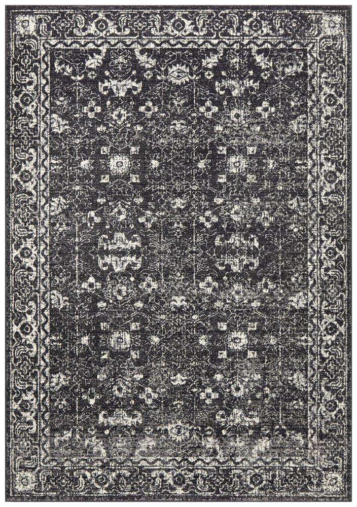 Estella Charcoal Transitional Rug - Simple Style Co