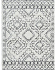 RUG CULTURE RUGS Fez Natural & Charcoal Moroccan Shag Rug