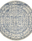 Rug Culture RUGS Formosa White Grey & Blue Transitional Round Rug