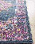 Rug Culture RUGS Goa Navy Traditional Runner Rug