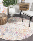 Rug Culture RUGS Ismail Multi Coloured Tribal Round Rug