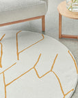 RUG CULTURE Rugs Ivy Gold Modern Round Rug