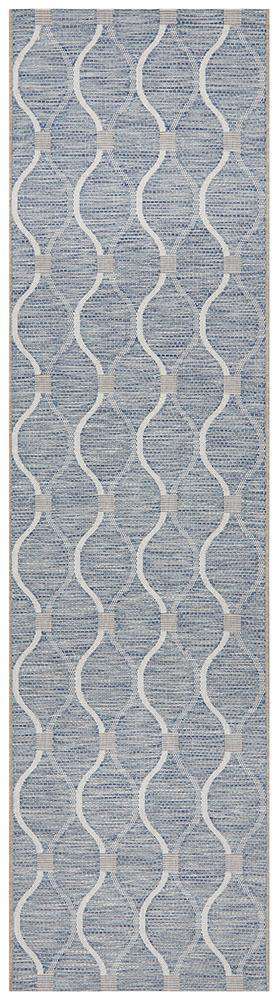 Rug Culture RUGS Kavala Outdoor Runner - Blue