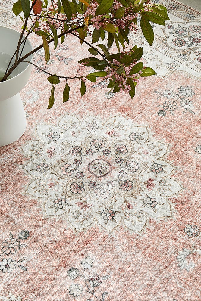 RUG CULTURE RUGS Kindred Coco Peach Washable Rug